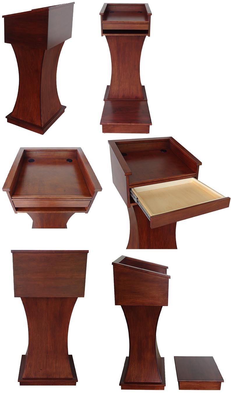 amish woodworking wood podium image