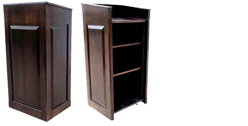 amish woodworking wood podium image