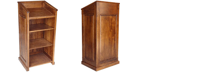 amish woodworking wood podium image