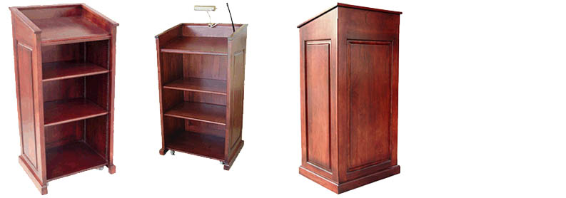 amish woodworking wood podium image